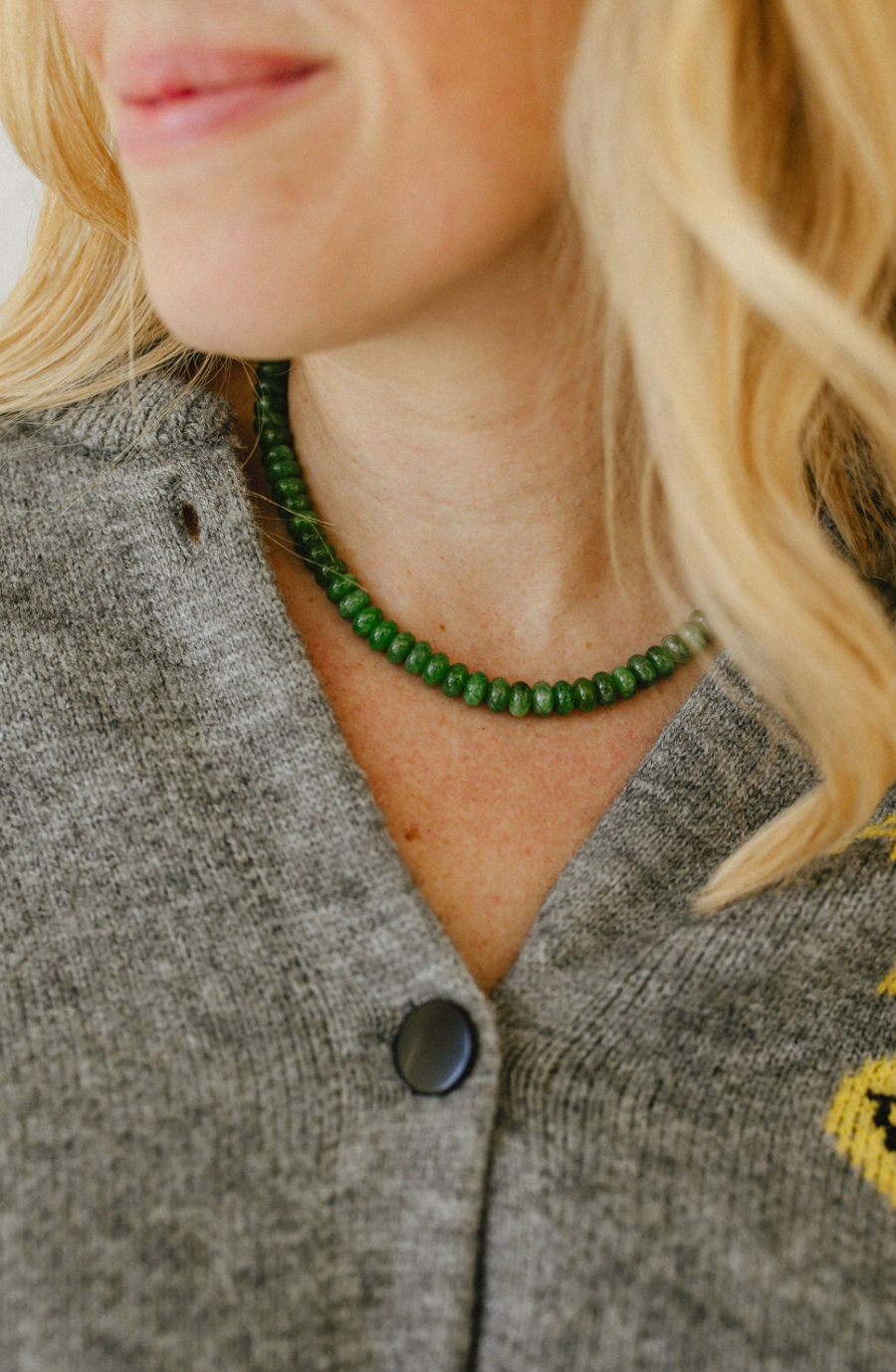 Forest Green Gemstone Necklace