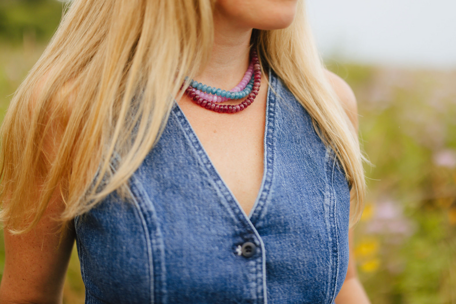 Blue Gemstone Necklace